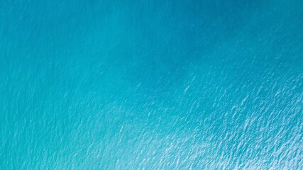Blue sea. View surface from above.	
