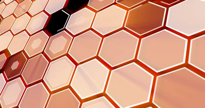 Animation of a geometrical figure hexa