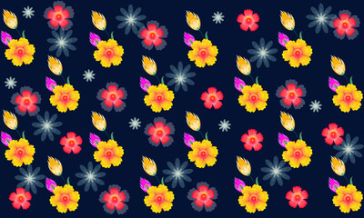 Floral vector background pattern