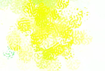 Foto op Aluminium Light Green, Yellow vector background with abstract shapes. © smaria2015
