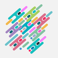 Abstract random graphic vector pattern on a white background