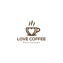 Creative Coffee logo design Vector sign illustration template