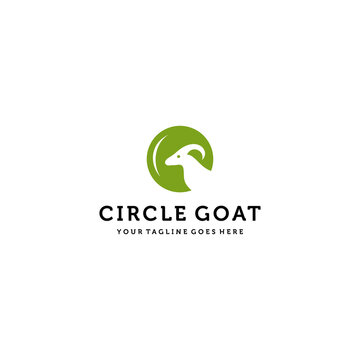 Creative illustration goat logo icon design vector