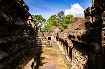 Fototapeta premium It's Baphuon, a temple at Angkor, Cambodia. Built as the state temple of Udayadityavarman II dedicated to the Hindu God Shiva.