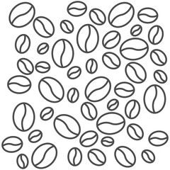 Coffee beans icon isolated on white background. Seed symbol modern, simple, vector, icon for website design, mobile app, ui. Vector Illustration
