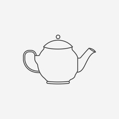 Teapot Icon. Vector Illustration