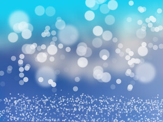 Obraz na płótnie Canvas Abstract bokeh lights with blue background