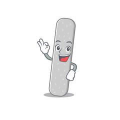 Emery boards cartoon mascot design with Okay finger poses