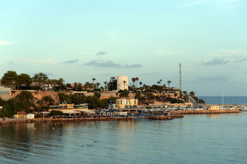 Fototapeta na wymiar View of Cabo Roig in Orihuela Costa. Spain