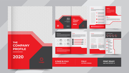 8 pages company profile business brochure use it is for business promotion
