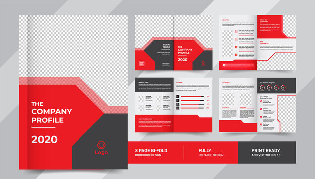 8 pages company profile business brochure use it is for business promotion
