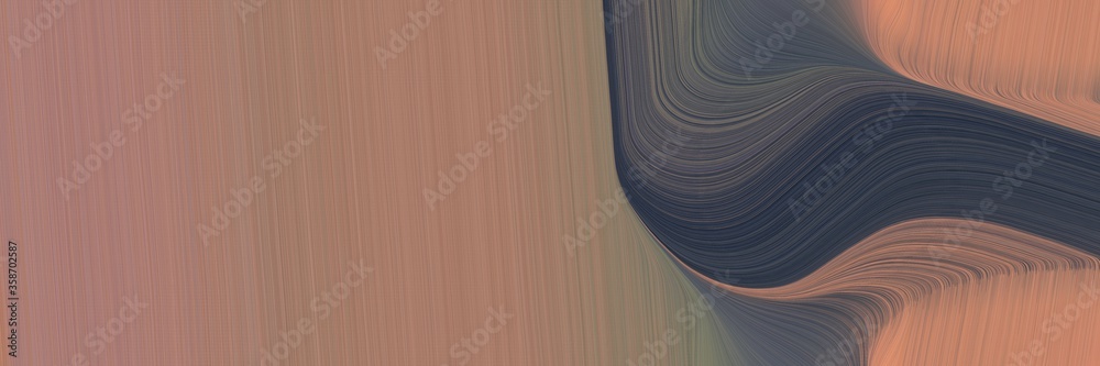 Aufkleber abstract flowing designed horizontal banner with gray gray, dark slate gray and dim gray colors. fluid curved lines with dynamic flowing waves and curves for poster or canvas