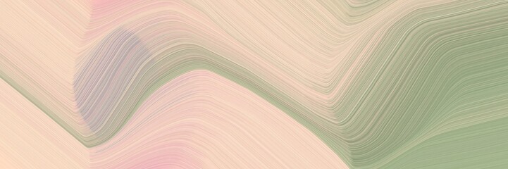 abstract surreal horizontal banner with baby pink, dark gray and gray gray colors. fluid curved lines with dynamic flowing waves and curves for poster or canvas