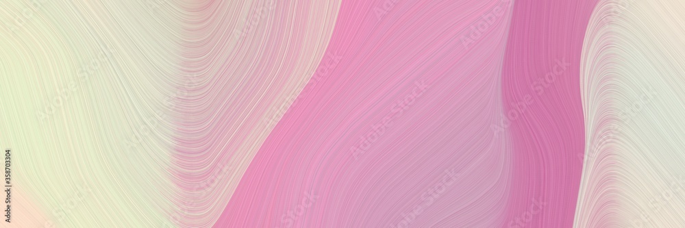 Poster abstract moving header design with pastel violet, antique white and pastel gray colors. fluid curved