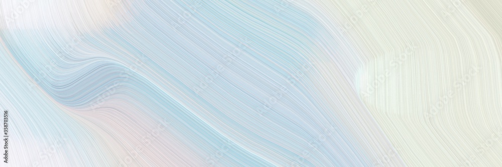 Aufkleber abstract artistic horizontal header with lavender, light gray and light blue colors. fluid curved fl