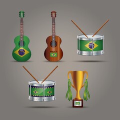 collection of brazil icons