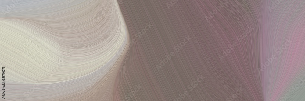Aufkleber abstract modern horizontal header with old lavender, pastel gray and ash gray colors. fluid curved f