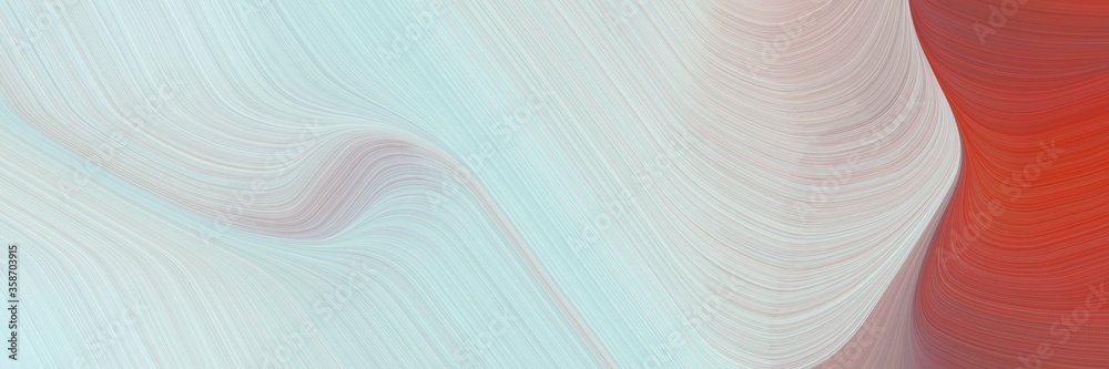 Leinwandbilder abstract moving designed horizontal header with light gray, sienna and rosy brown colors. fluid curv