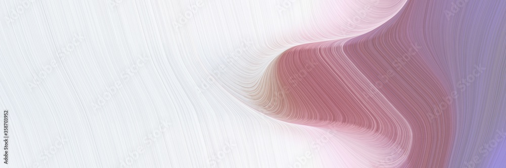 Poster abstract dynamic header design with rosy brown, lavender and pastel violet colors. fluid curved flowing waves and curves for poster or canvas