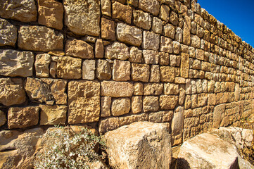 It's Stones of the ruins of the Umayyad city of Anjar, Lebanon. UNESCO World Heritage Site
