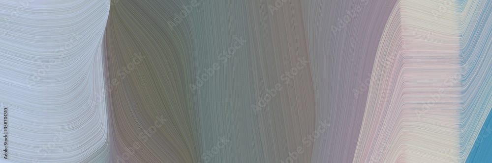 Poster abstract dynamic header design with gray gray, old lavender and silver colors. fluid curved lines with dynamic flowing waves and curves for poster or canvas