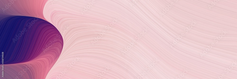 Leinwandbilder abstract decorative designed horizontal header with pastel pink, midnight blue and antique fuchsia c