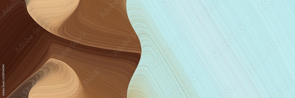 Poster abstract decorative header design with light gray, old mauve and powder blue colors. fluid curved lines with dynamic flowing waves and curves for poster or canvas