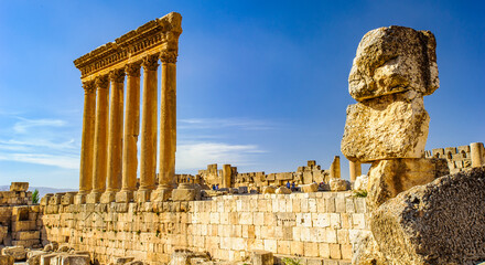 It's Baalbek, Lebanon. Heliopolis, the City of the Sun. UNESCO World Heritage