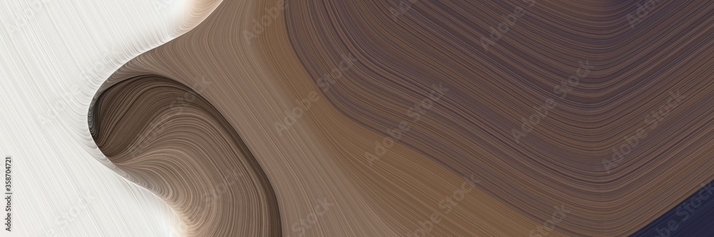 Poster abstract flowing banner with old mauve, antique white and very dark blue colors. fluid curved lines with dynamic flowing waves and curves for poster or canvas