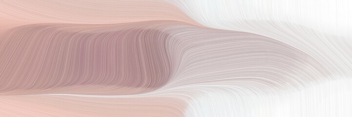 abstract colorful horizontal header with light gray, pastel gray and rosy brown colors. fluid curved lines with dynamic flowing waves and curves for poster or canvas
