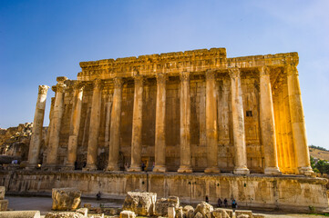 It's The Temple of Bacchus, at Baalbek in Lebanon.