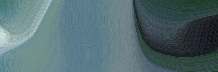 abstract surreal header design with slate gray, very dark blue and dark slate gray colors. fluid curved flowing waves and curves for poster or canvas