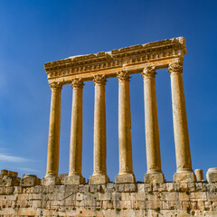 Obraz premium It's Jupiter temple of Baalbek, Lebanon
