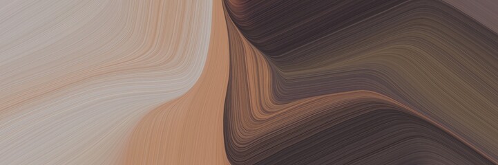 Obraz premium abstract colorful banner design with old mauve, rosy brown and dark gray colors. fluid curved flowing waves and curves for poster or canvas