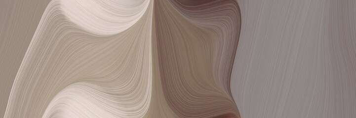 abstract surreal header design with gray gray, pastel gray and old mauve colors. fluid curved flowing waves and curves for poster or canvas