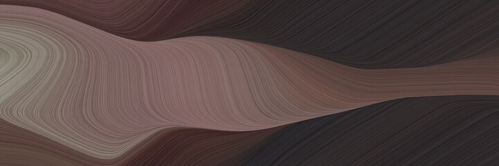 abstract colorful designed horizontal header with old mauve, gray gray and pastel brown colors. fluid curved lines with dynamic flowing waves and curves for poster or canvas