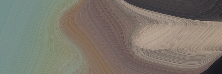 abstract dynamic designed horizontal header with old lavender, very dark blue and dark slate gray colors. fluid curved lines with dynamic flowing waves and curves for poster or canvas