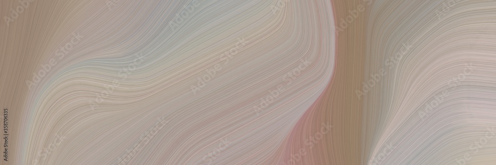 Poster abstract flowing banner with dark gray, gray gray and silver colors. fluid curved flowing waves and 