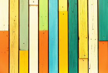 colorful wooden background, white beach path, Boracay island, Philippines.