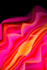 Liquid gradients abstract background, color wave pattern poster design for Wallpaper, Banner, Background, Card, Book Illustration, landing page