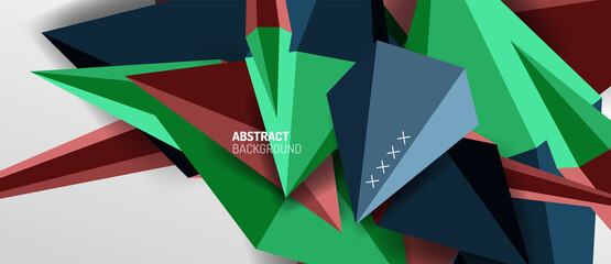 Trendy simple triangle abstract background, dynamic motion concept. Vector Illustration For Wallpaper, Banner, Background, Card, Book Illustration, landing page