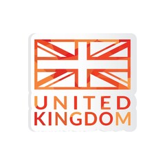 united kingdom flag sticker