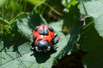 Ladybug figurine made of plasticine