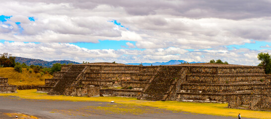Pyramids of Teotihuacan, site of many Mesoamerican pyramids built in the pre-Columbian Americas....