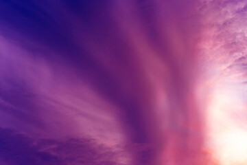 Violet sky cloud beautiful nature texture abstract background