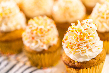 Pumpkin spice cupcake