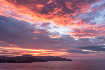 Fototapeta na wymiar Irish Coastal Sunset