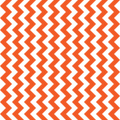 Seamless pattern with white, orange zigzag. Abstract vector background.