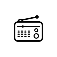 radio icon logo illustration design