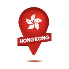 location pin with hong kong flag